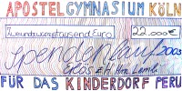 Spendenscheck der KunstAG
